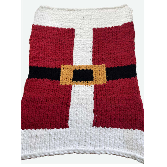 Santa Suit Chunky Throw Blanket