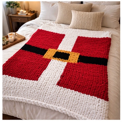 Santa Suit Chunky Throw Blanket
