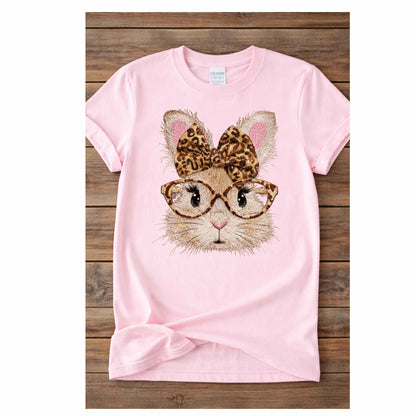 Leopard Glass Bunny